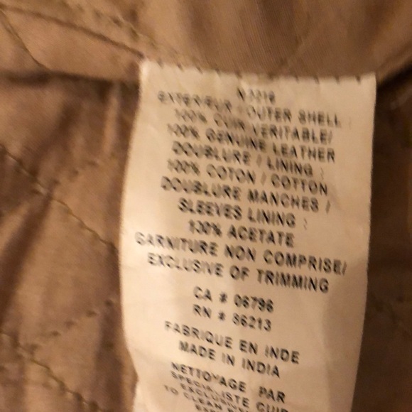 Tristan&Iseult - Tan leather coat - Picture 3 of 4